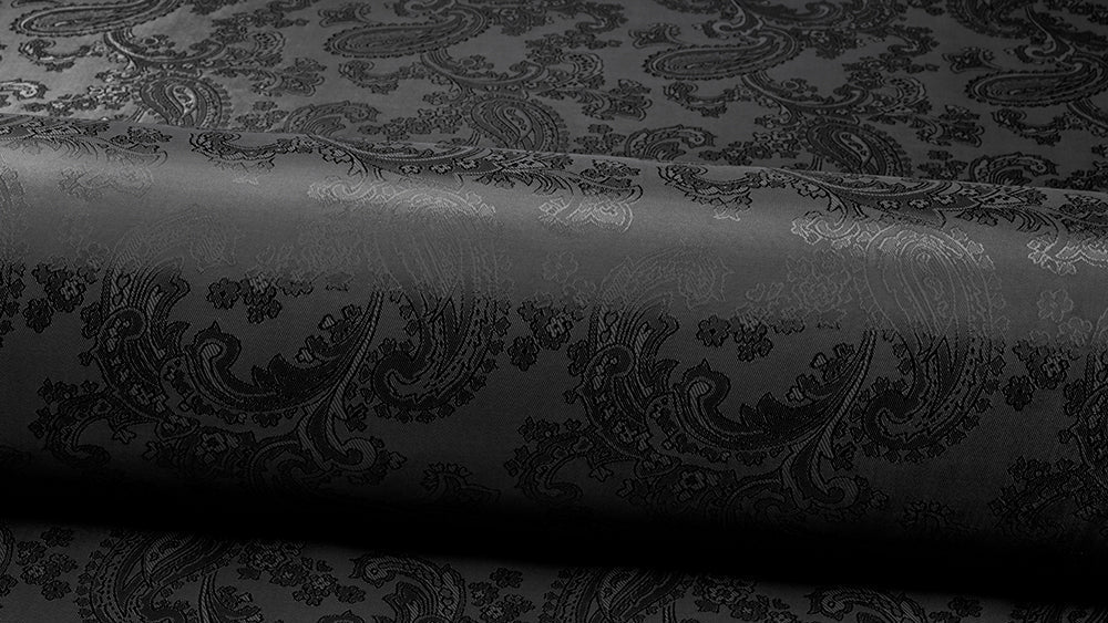 Innenfutter Paisley Schwarz