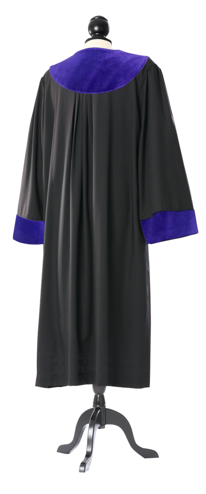 Sozialgericht-Richterrobe — maßgefertigt aus feinster Merinowolle mit Samtbesatz, MANUFAKTUR BAVARIA