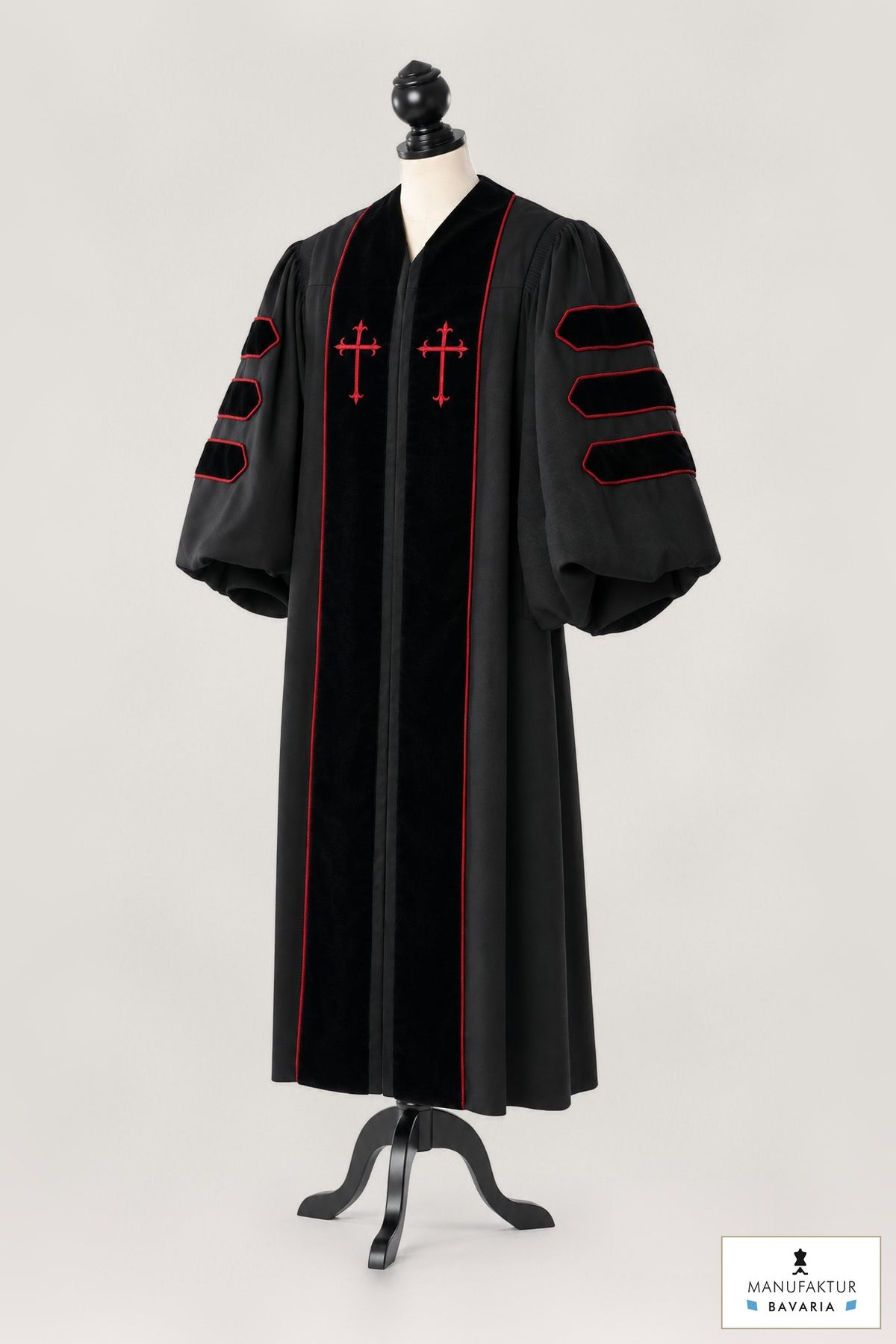 Doktor-Talar der Theologie – Royal Regalia – Originalfoto mit Stofflogo