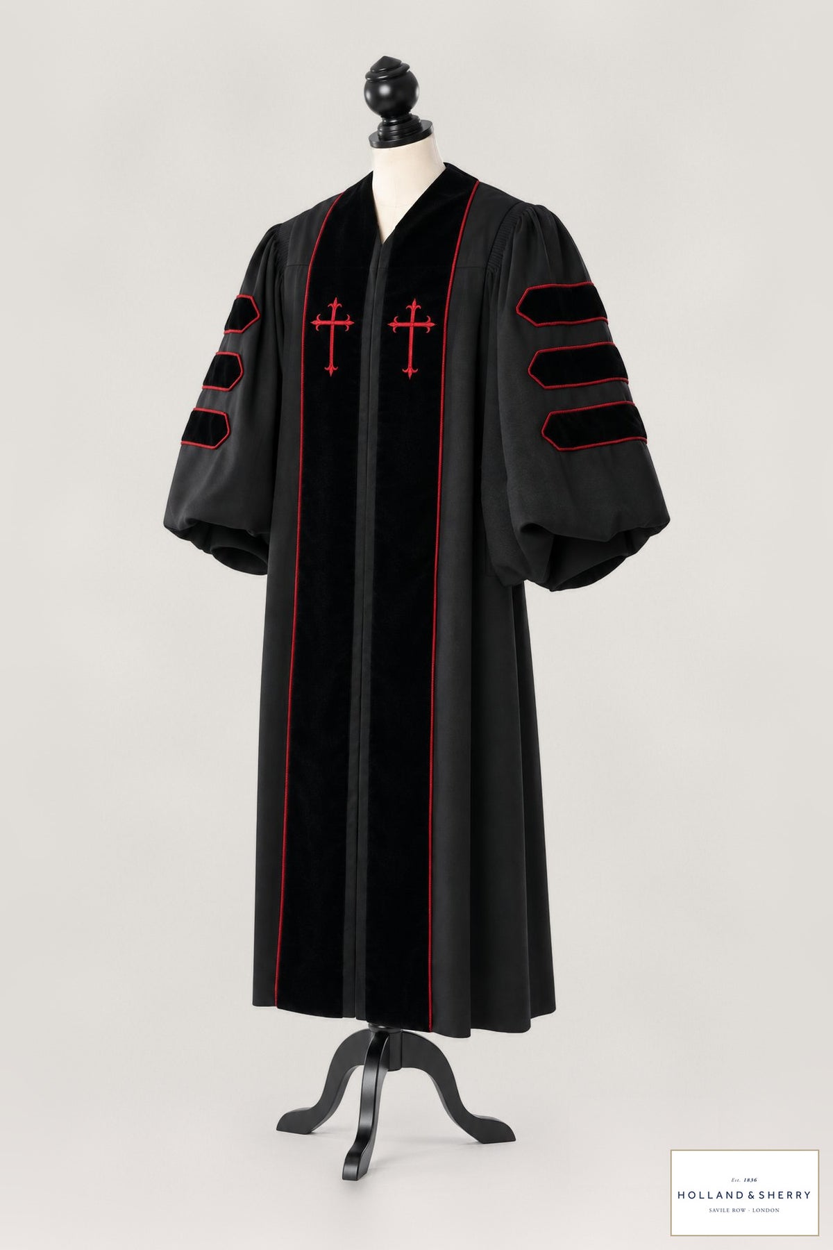 Doktor-Talar der Theologie – Royal Mile – Originalfoto mit Stofflogo