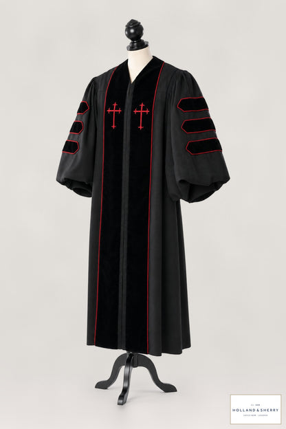Doktor-Talar der Theologie – Royal Mile – Originalfoto mit Stofflogo