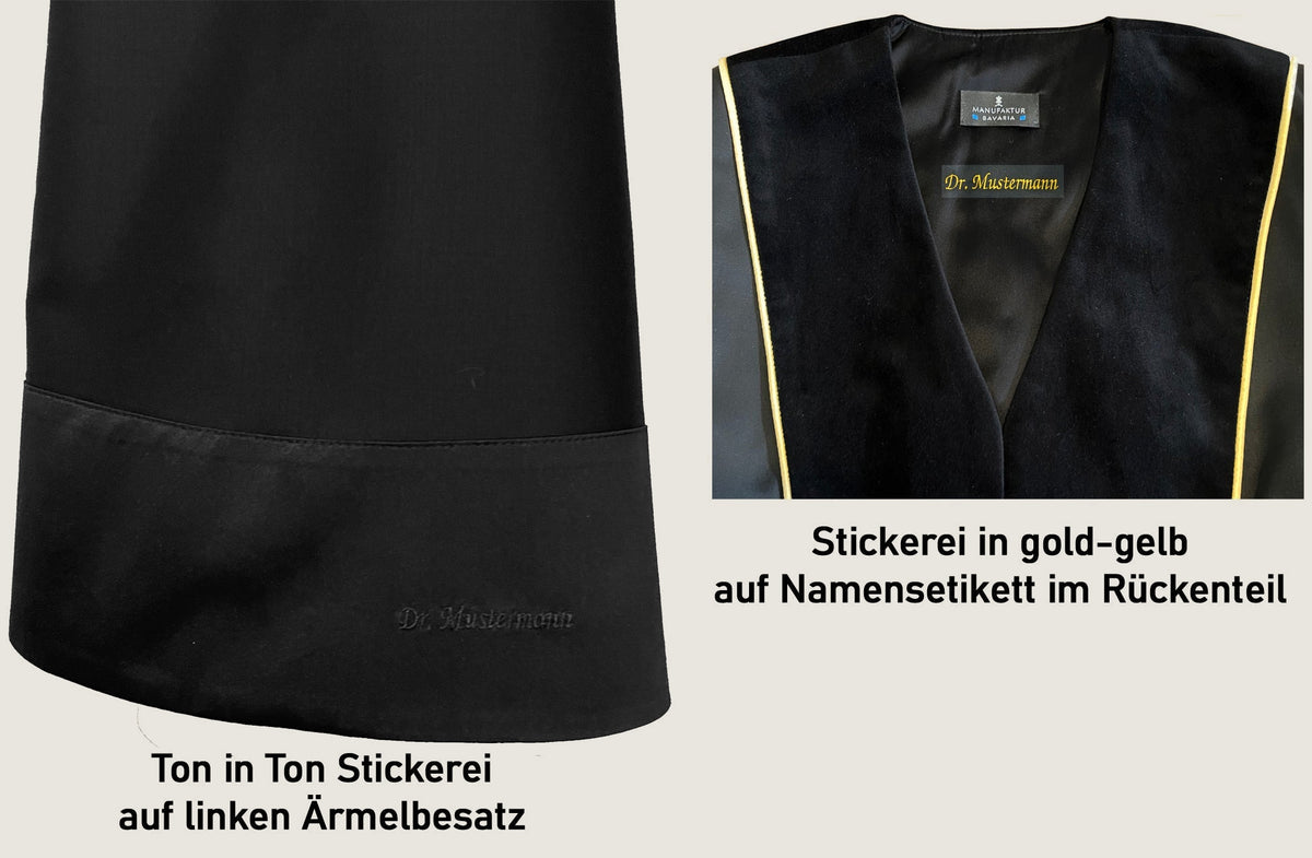 John Wesley Geistlichen-Talar — maßgefertigt, MANUFAKTUR BAVARIA