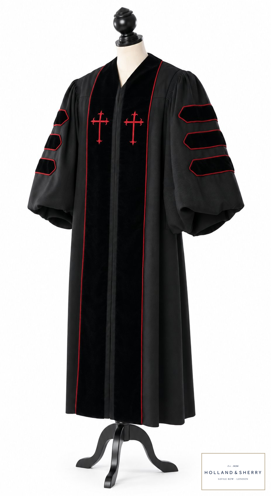 Doktor-Talar der Theologie – Royal Mile – Originalfoto mit Stofflogo