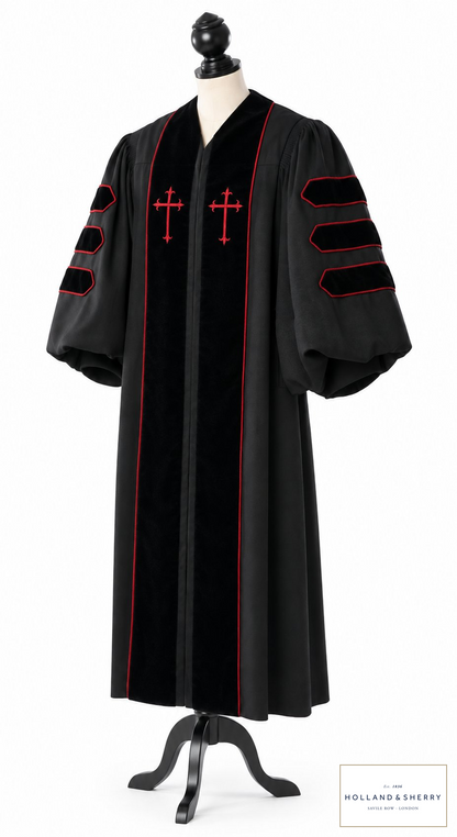 Doktor-Talar der Theologie – Royal Mile – Originalfoto mit Stofflogo