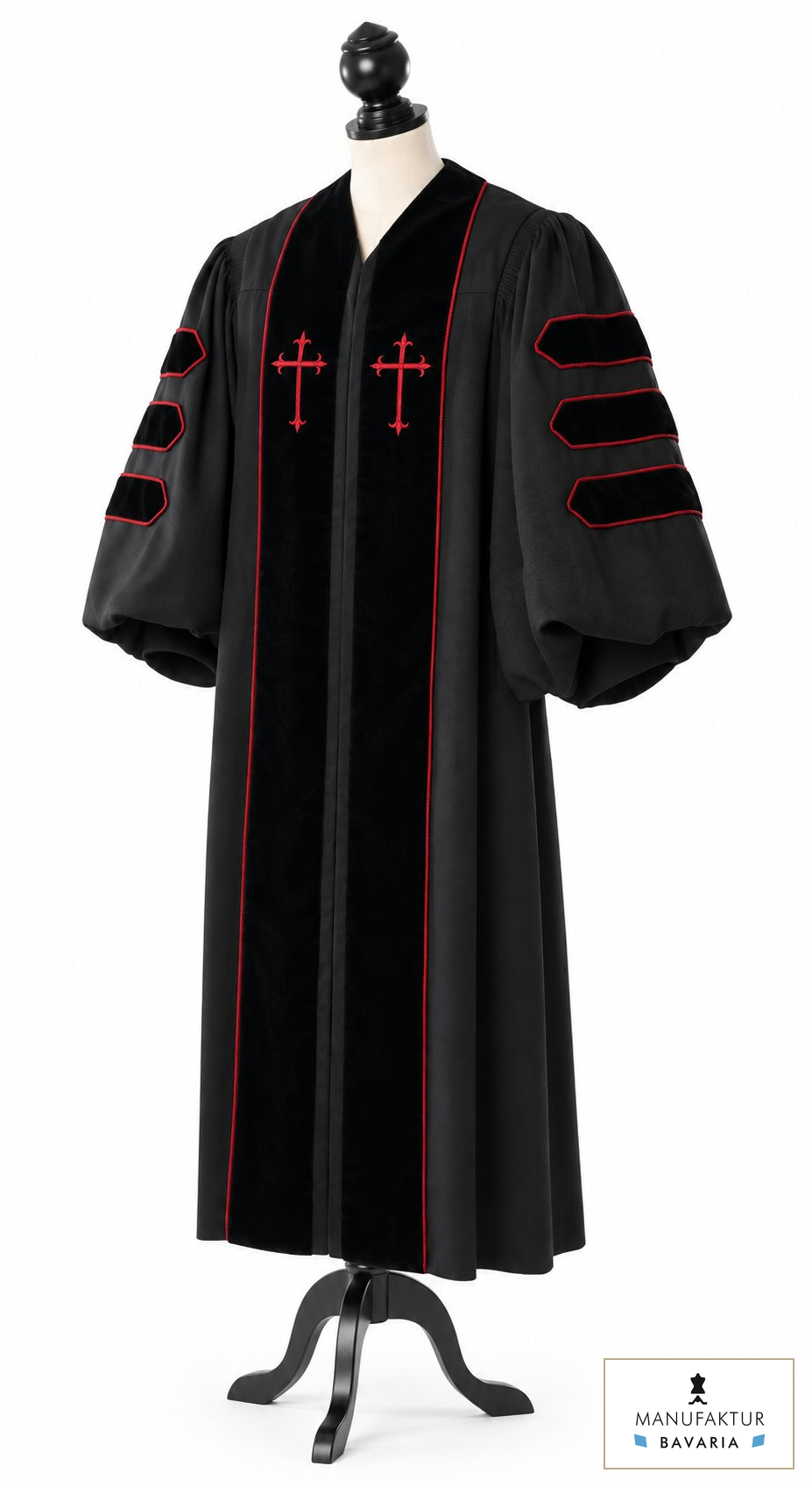 Doktor-Talar der Theologie – Royal Regalia – Originalfoto mit Stofflogo