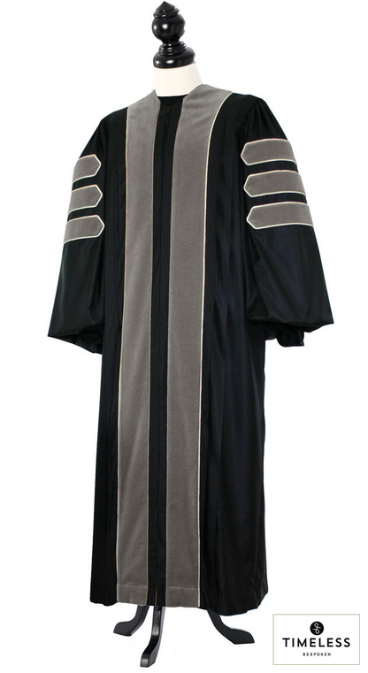 Doktor Tierheilkunde – Silver Wool / Gold Silk – Originalfoto mit Stofflogo
