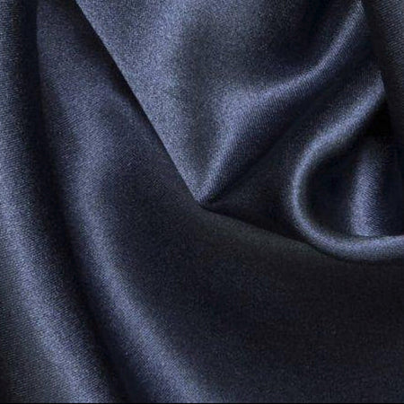 Seidenfutter in Navy
