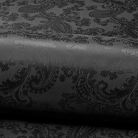 Viskosefutter mit Paisley-Muster in Schwarz